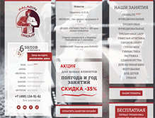 Tablet Screenshot of paladincenter.ru